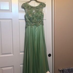 Camille La Vie Embroidered Special Occasion Dress